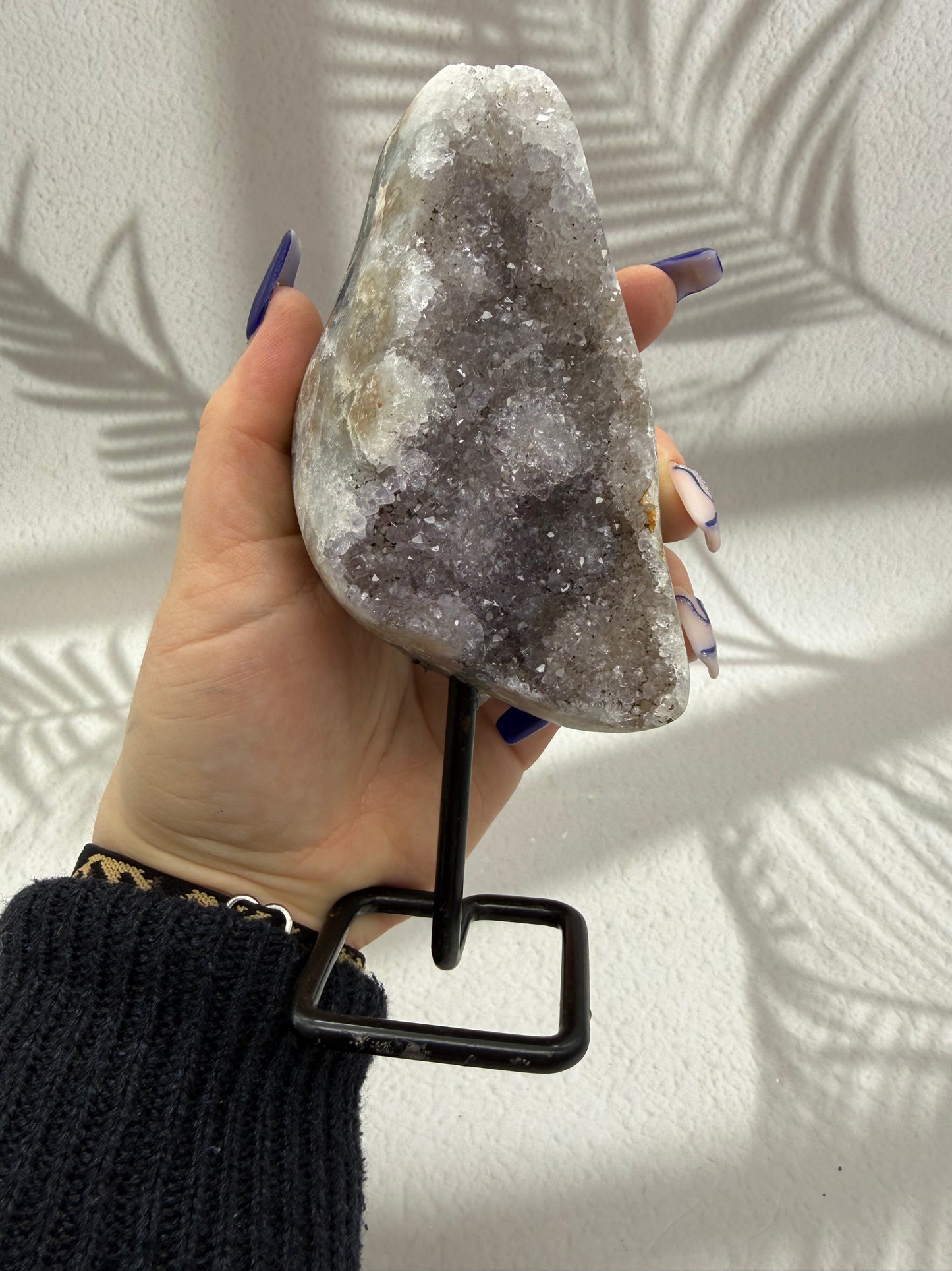 Achat-Amethyst auf Ständer IV