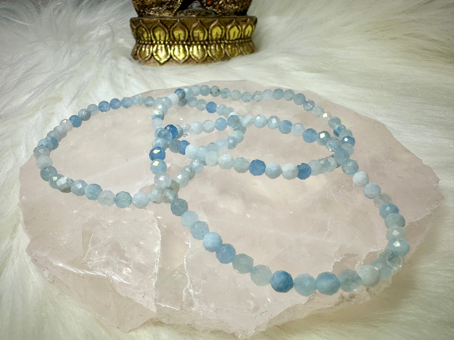 Aquamarin Armband facettiert