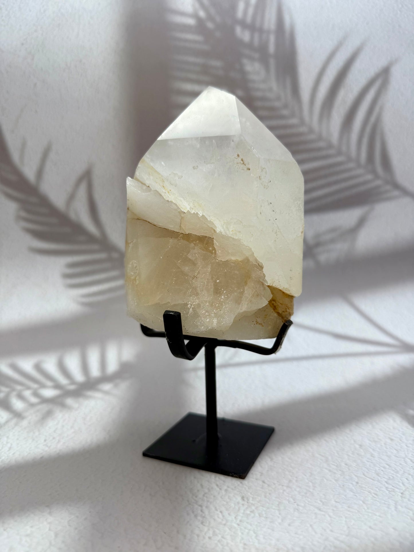 Bergkristall Spitze auf Ständer