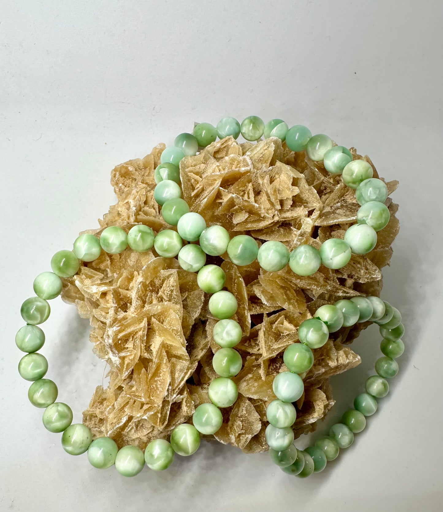 Grüne Jade Perlenarmband