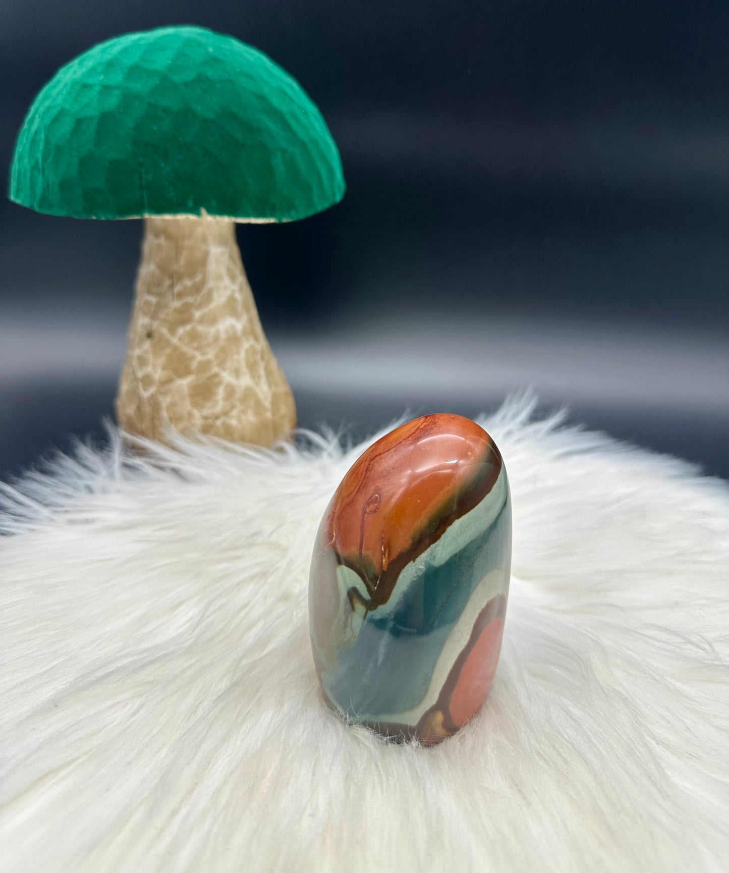 Polychrom-Jaspis Freiform