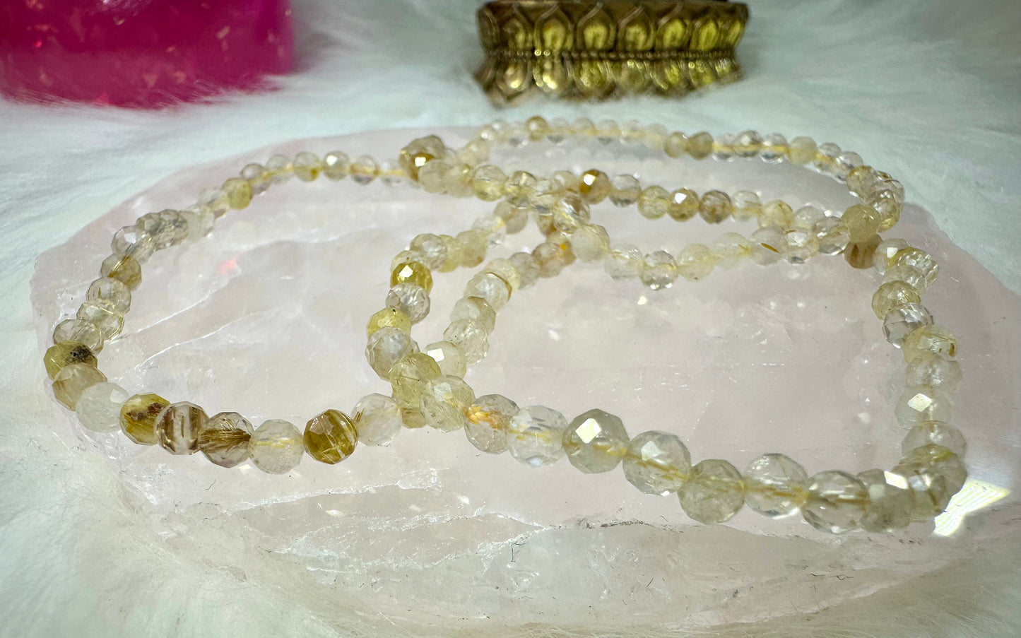 Citrin Armband facettiert