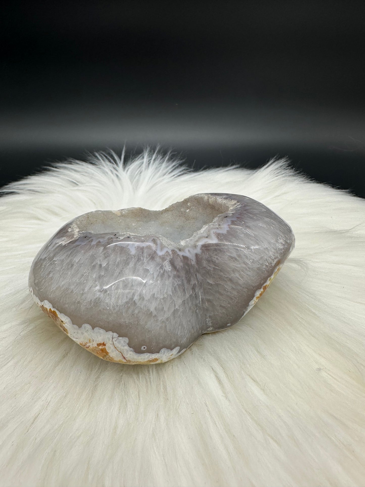 Amethyst - Achat Herz Matt