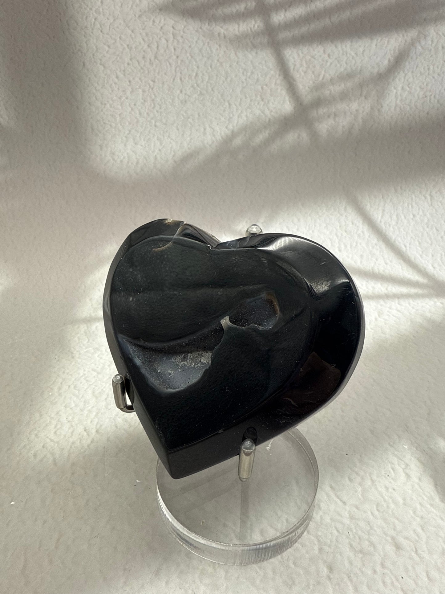 Schwarzes Achat Herz (IV)