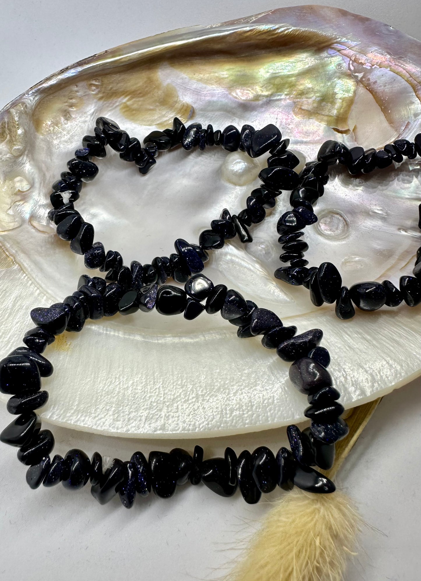 Blaufluss Splitterarmband (Synthetisch)