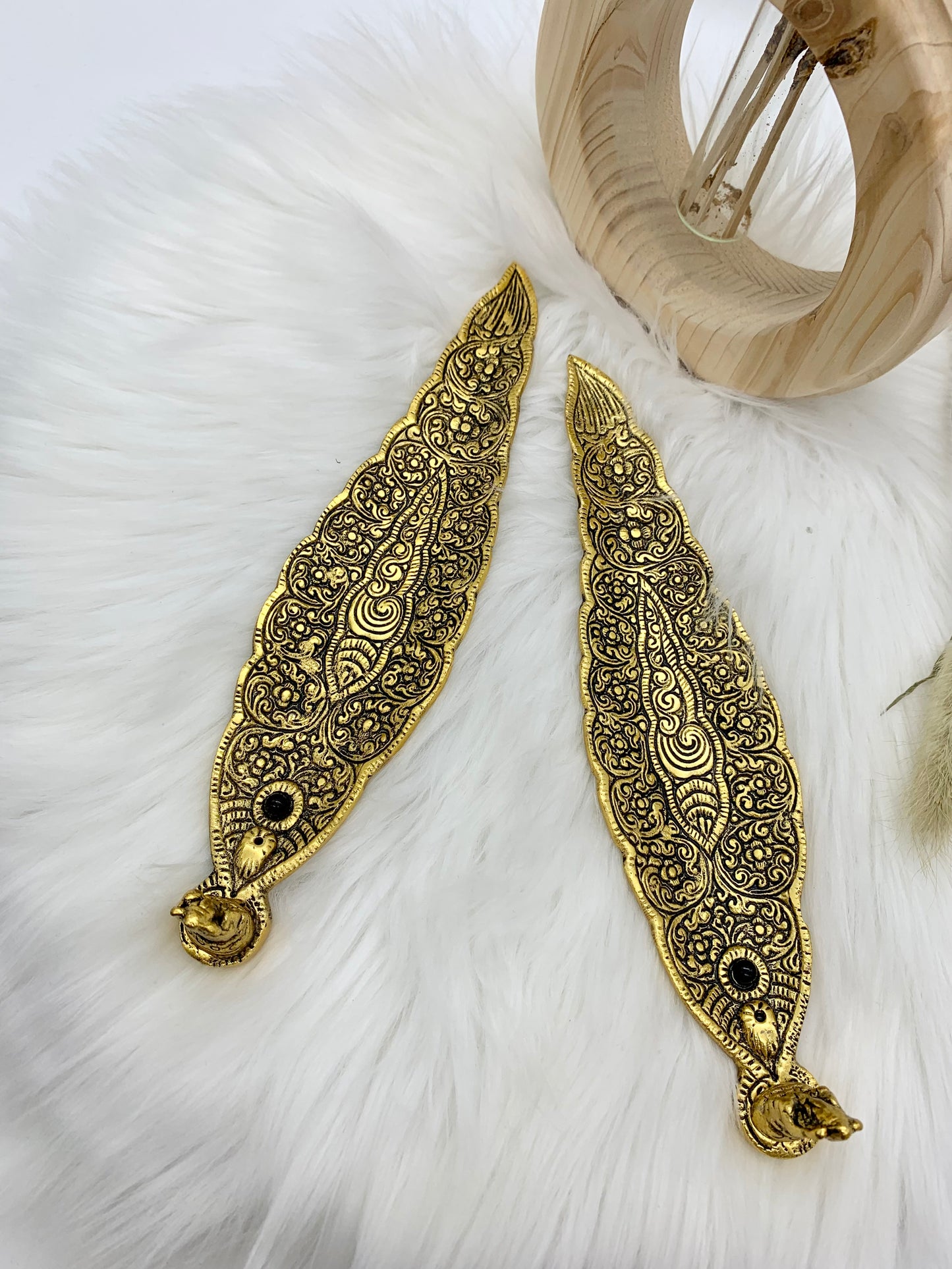 Räucherstäbchenhalter Ganesha Blatt