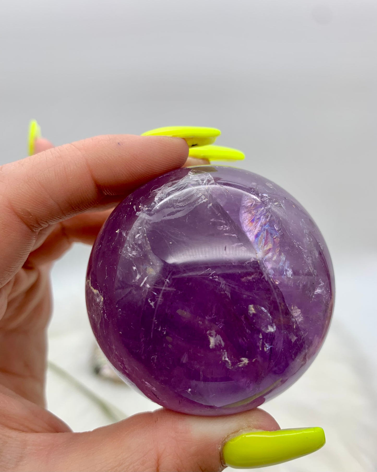 Amethyst Kugel Rainbow (B)