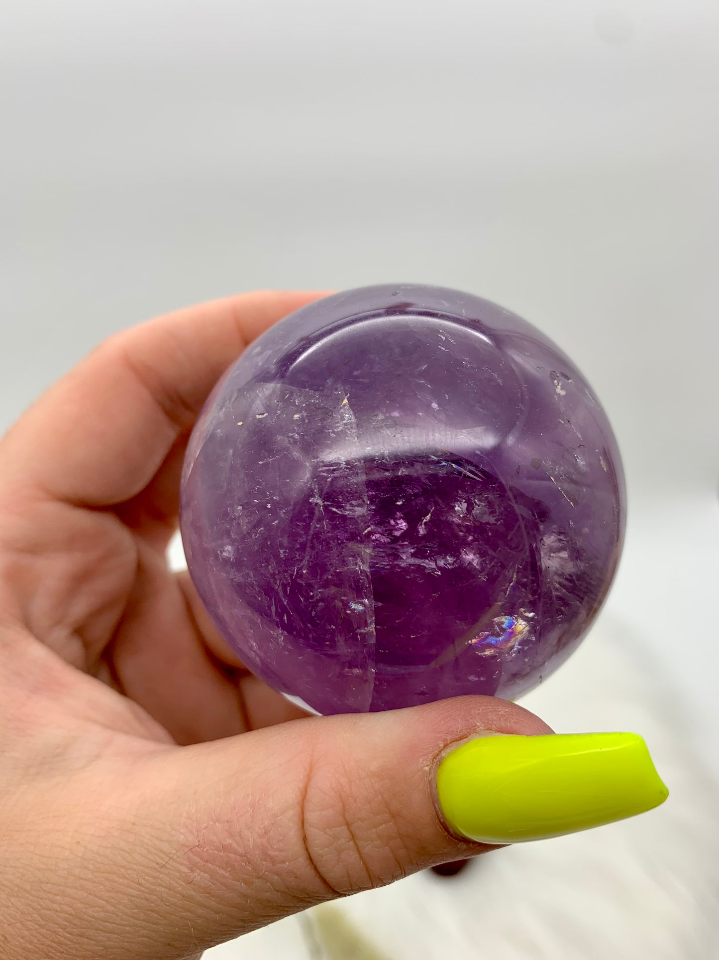 Amethyst Kugel Rainbow (B)