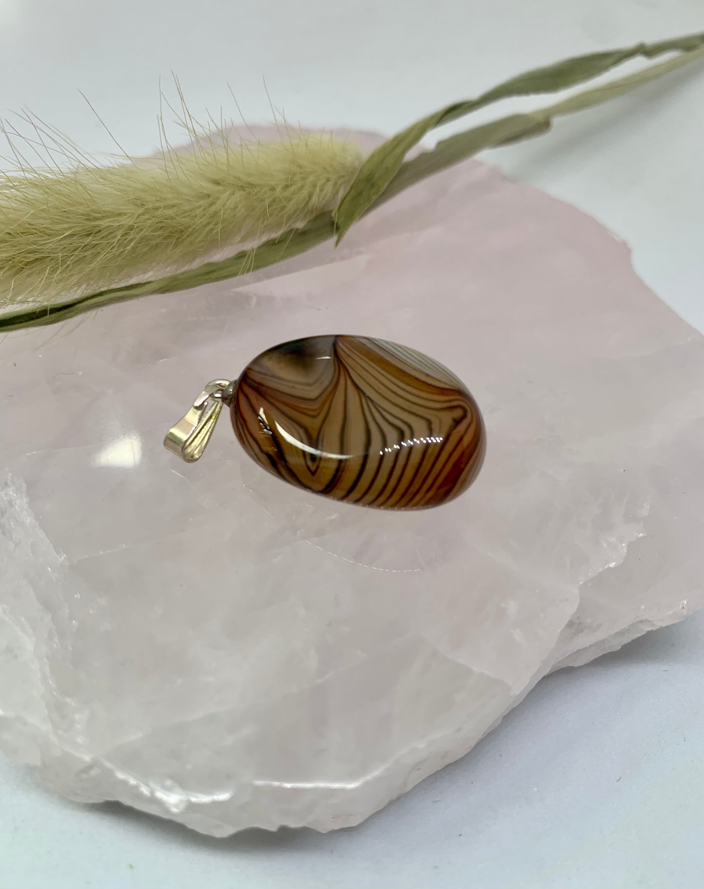 Bandachat Anhänger - 925 Sterling Silver
