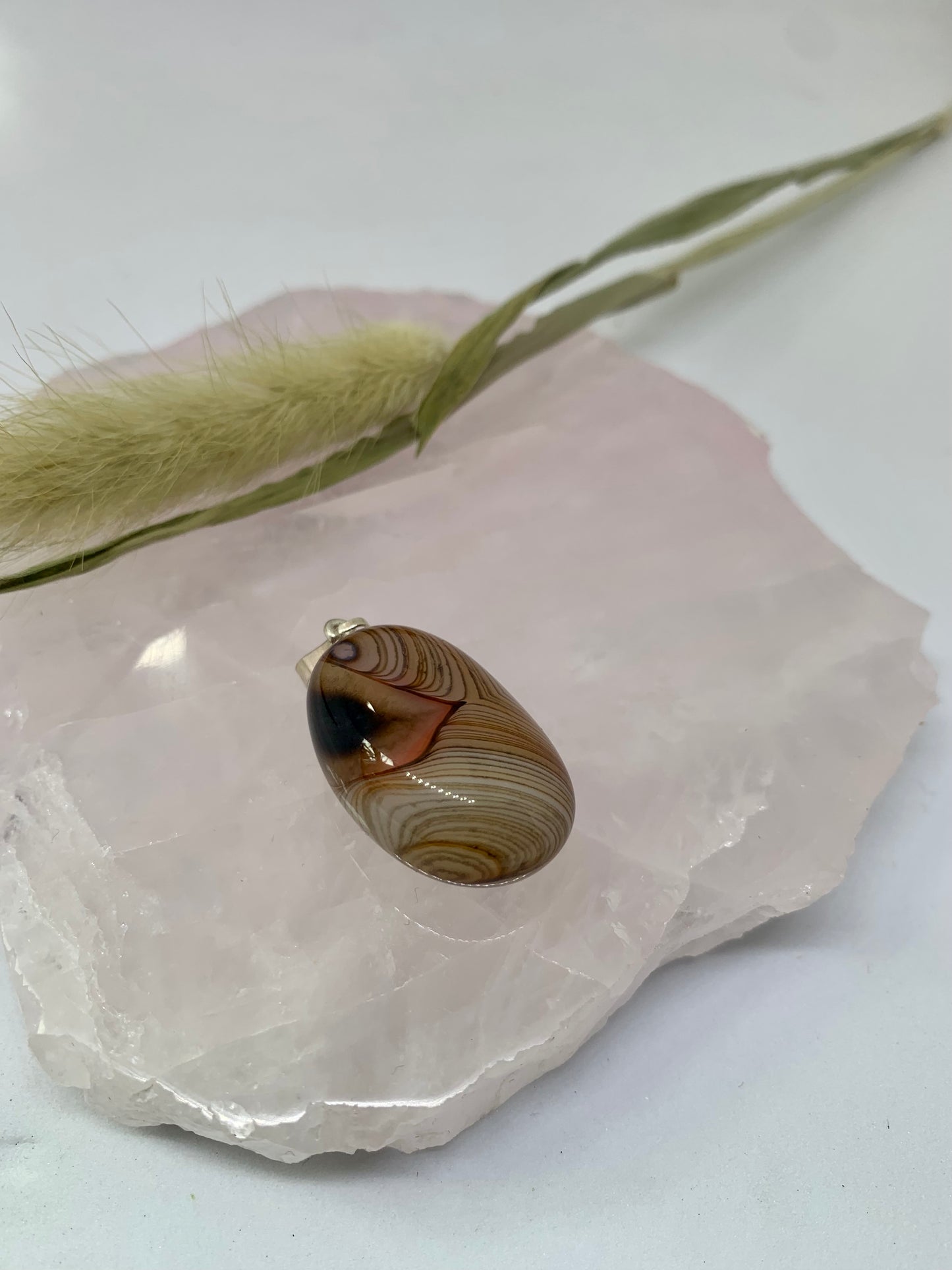 Bandachat Anhänger - 925 Sterling Silver