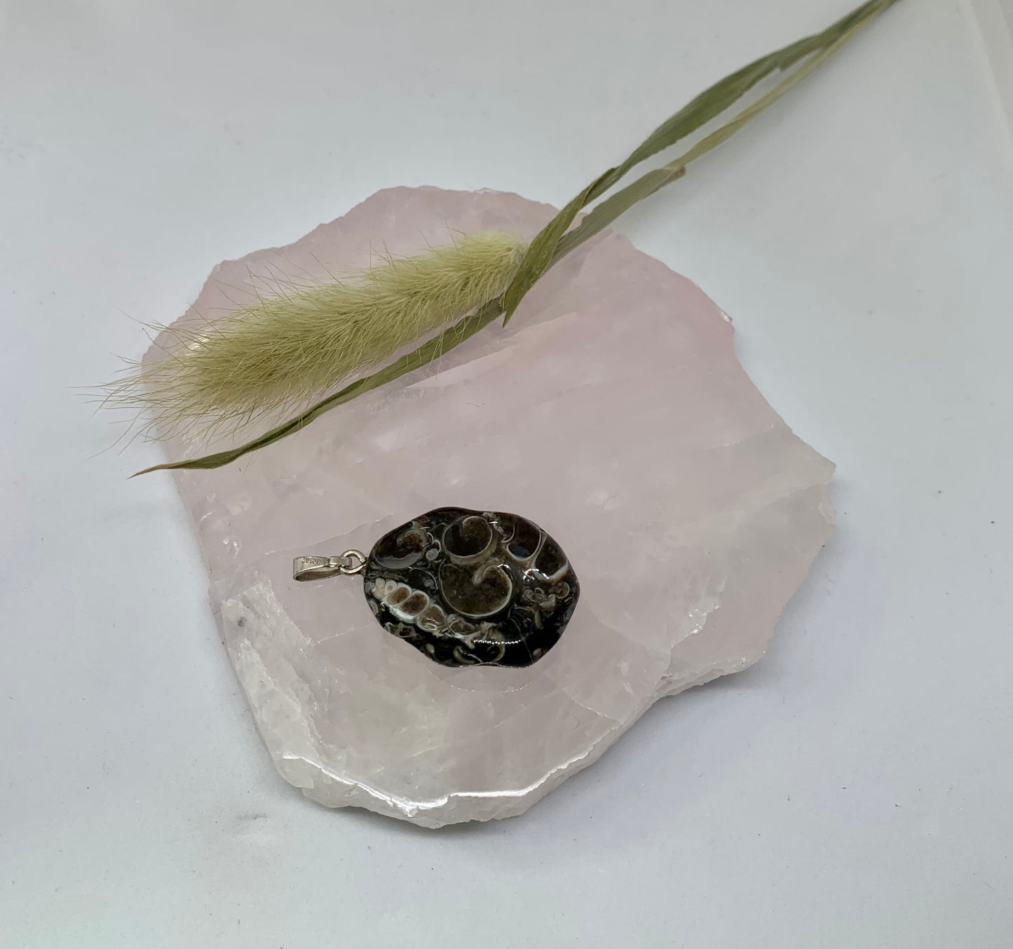 Turitella-jaspis Anhänger - 925 Sterling Silver