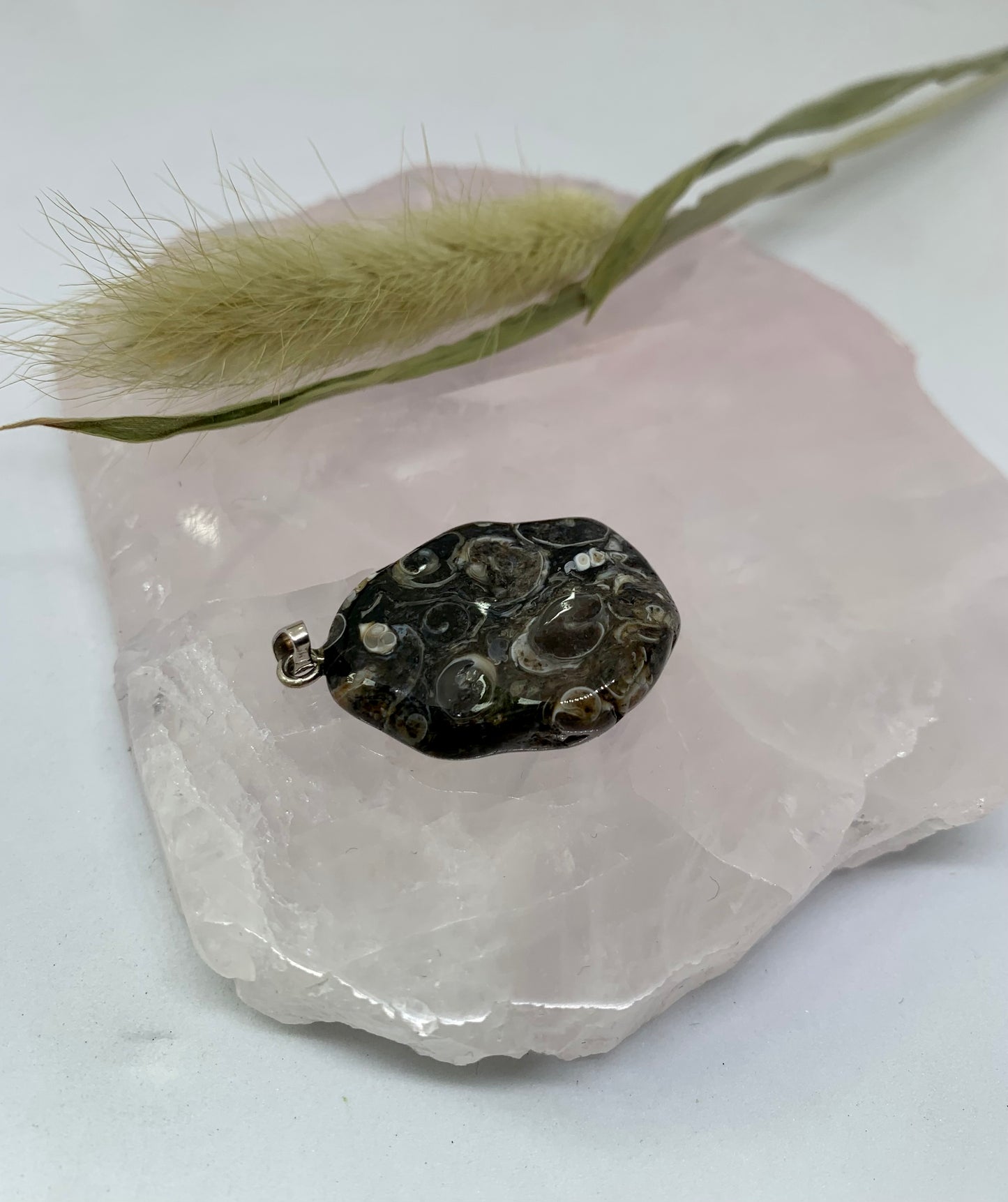 Turitella-jaspis Anhänger - 925 Sterling Silver