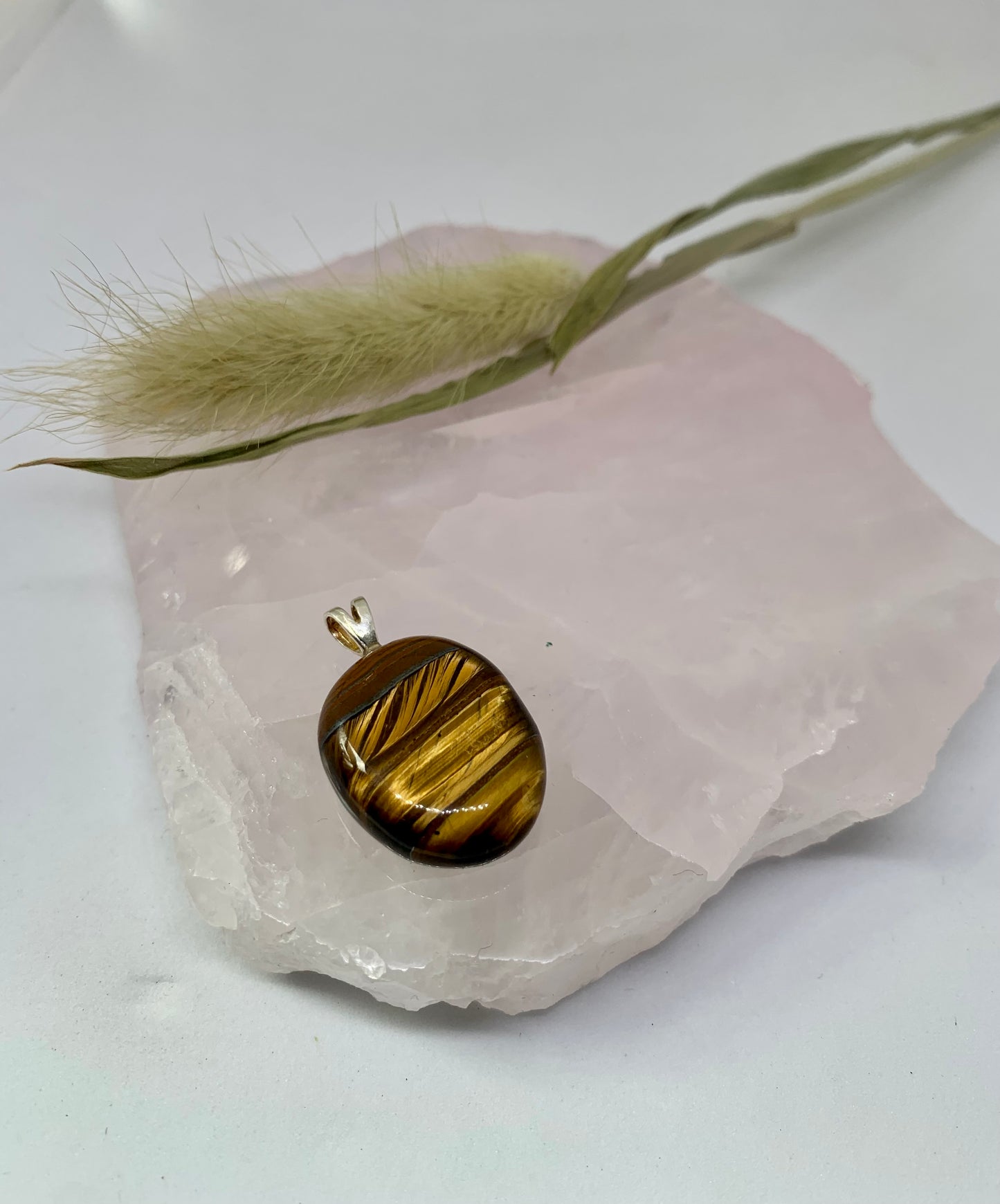 Tigerauge Anhänger - 925 Sterling Silver