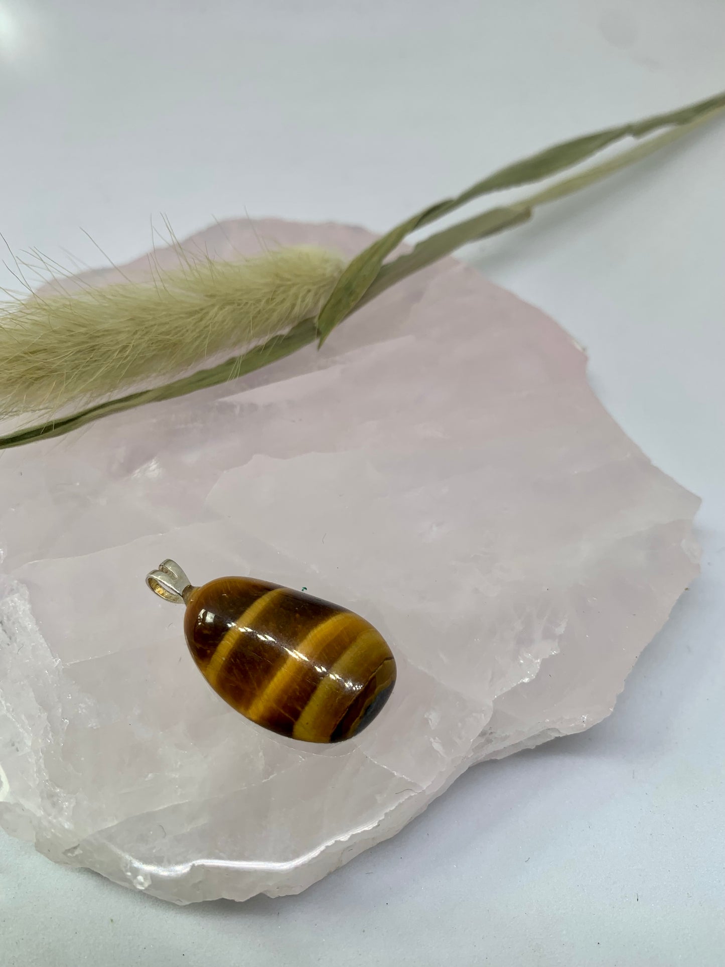 Tigerauge Anhänger - 925 Sterling Silver