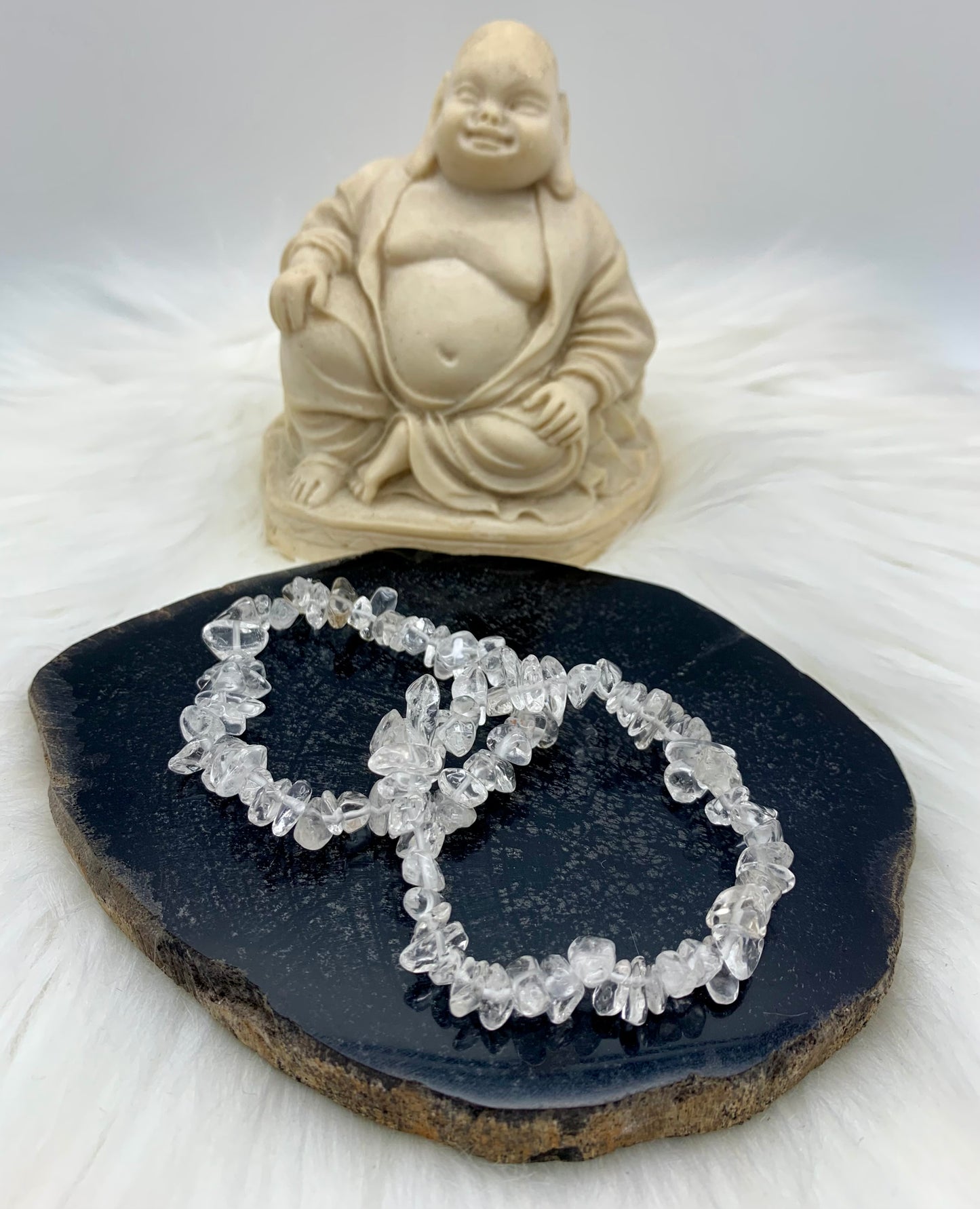 Bergkristall Splitterarmband (klar)