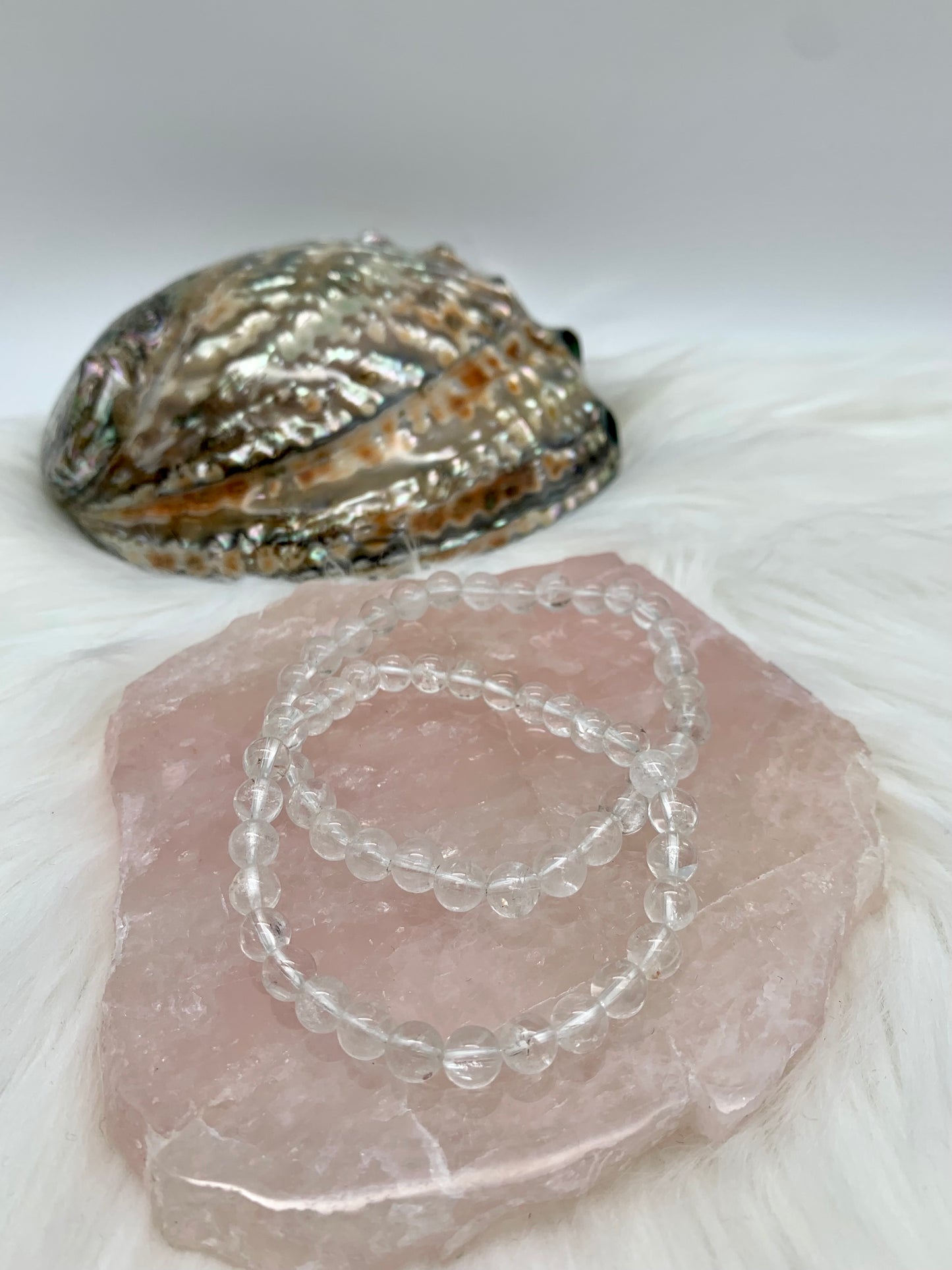 Bergkristall Perlenarmband