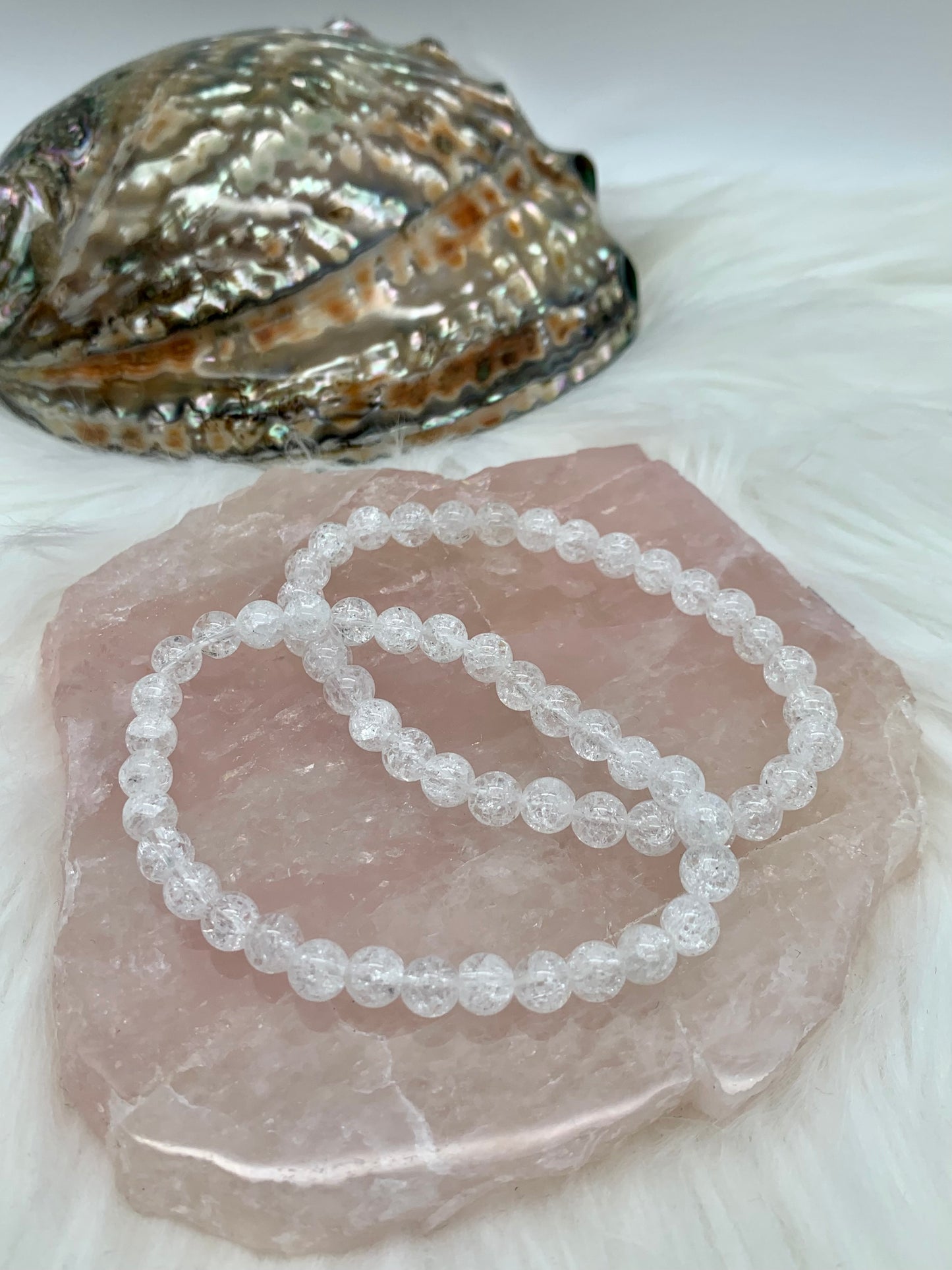 Bergkristall Perlenarmband