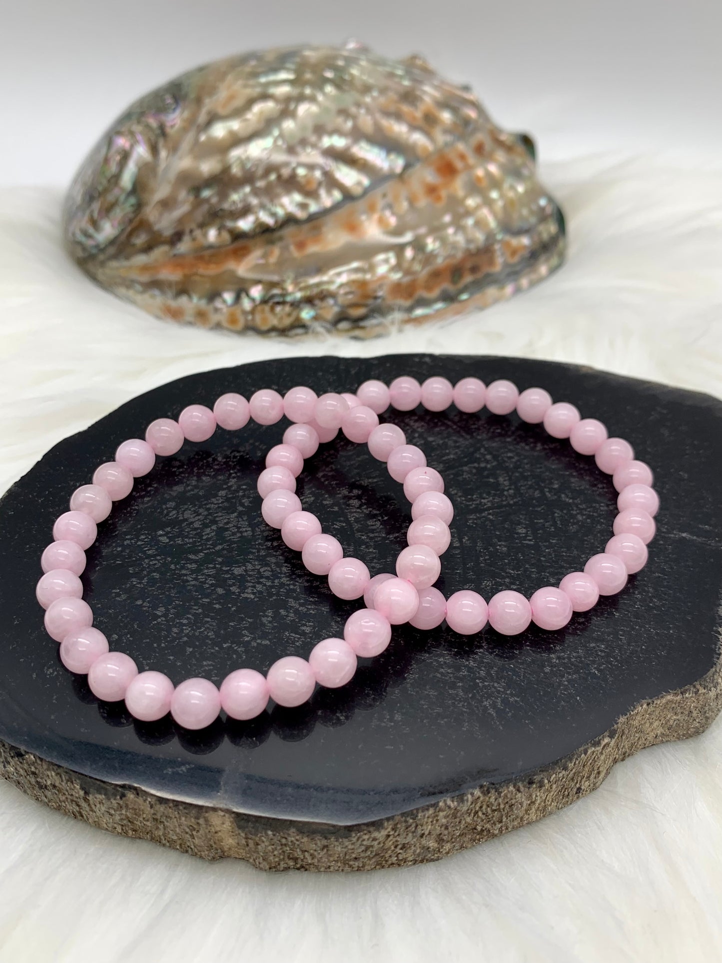 Rosenquarz Perlenarmband