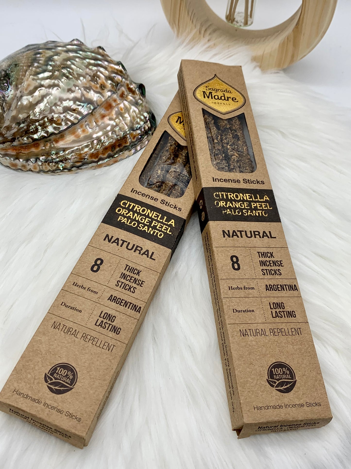 Sagrada Madre Citronella Orange Peel Palo Santo Räucherstäbchen