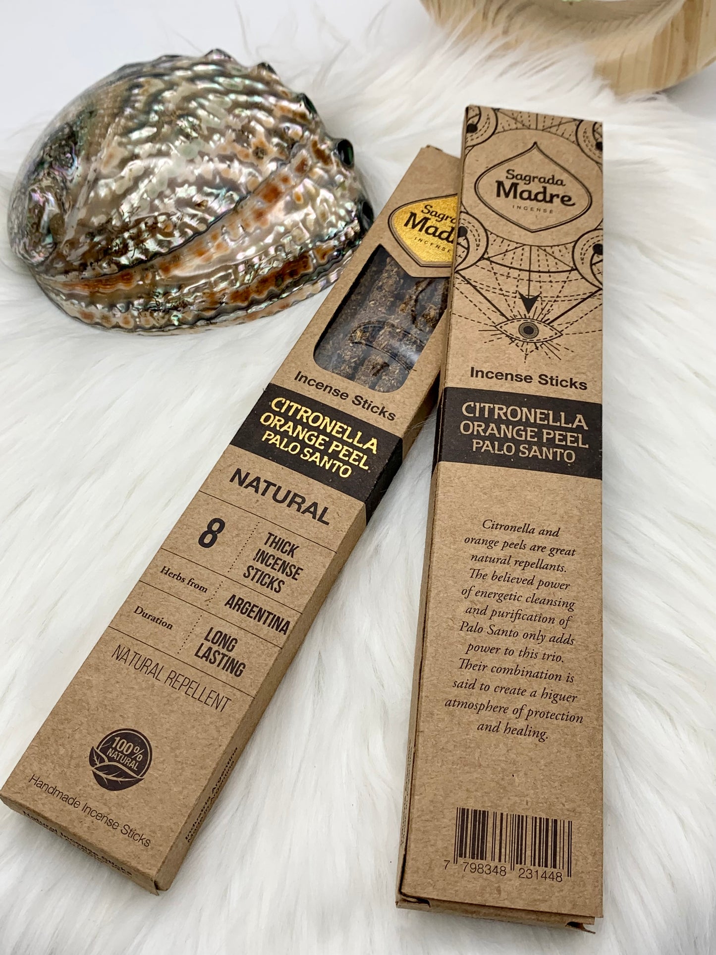 Sagrada Madre Citronella Orange Peel Palo Santo Räucherstäbchen