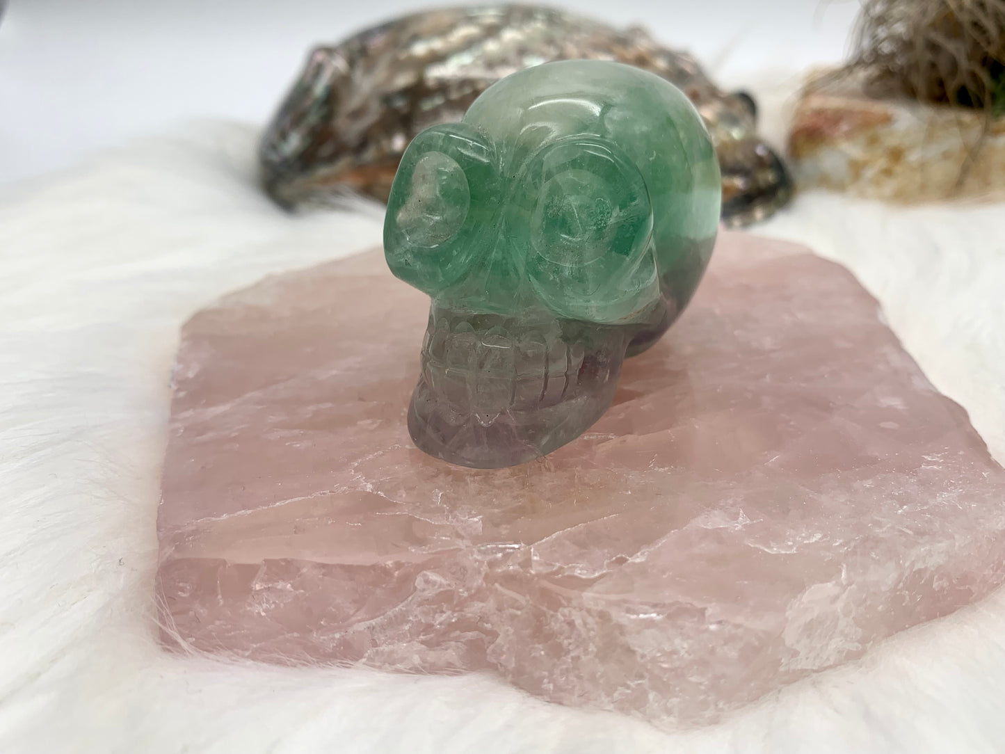Regenbogen Fluorit Totenkopf/schädel