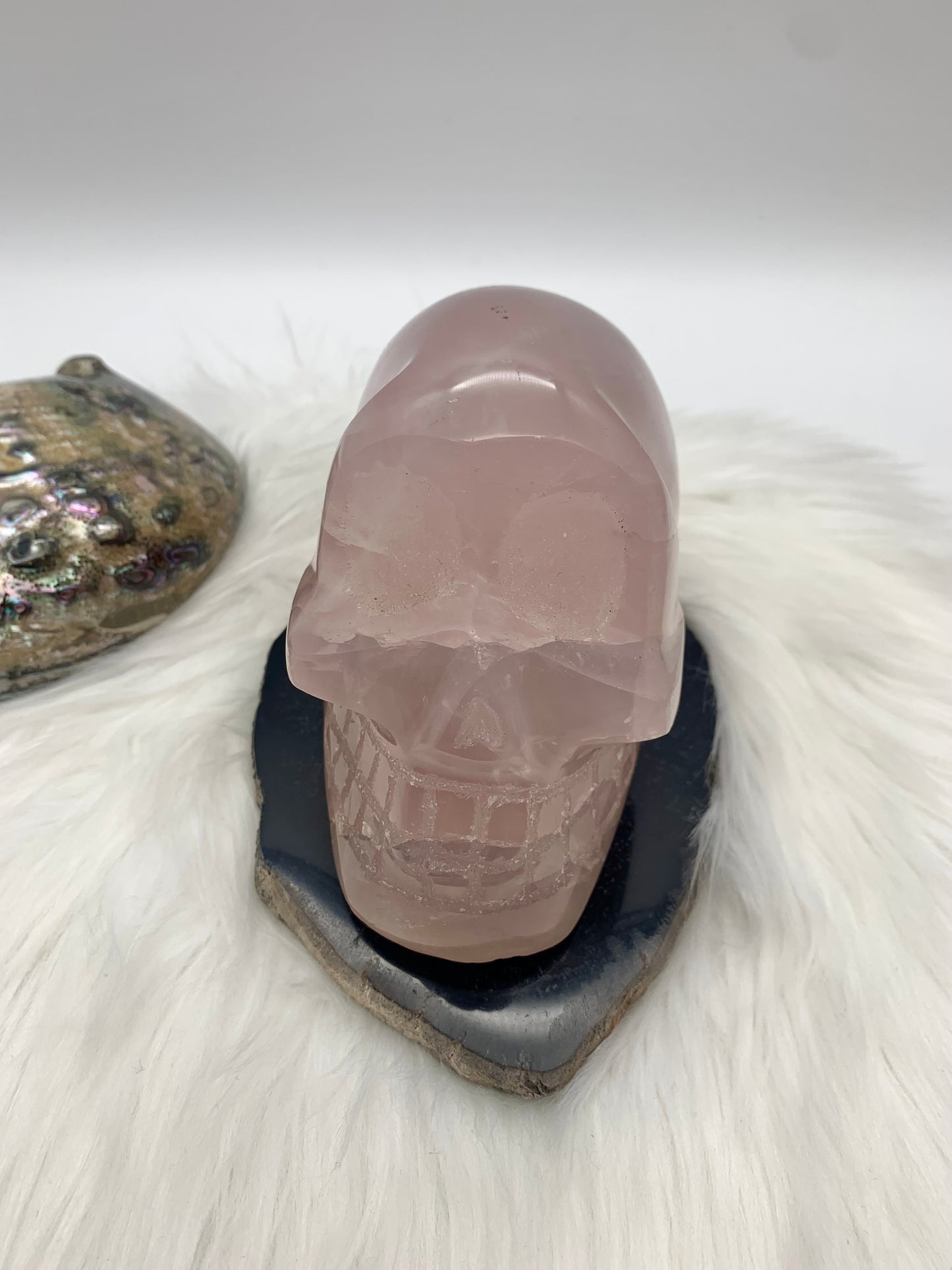 Rosenquarz Totenkopf/schädel