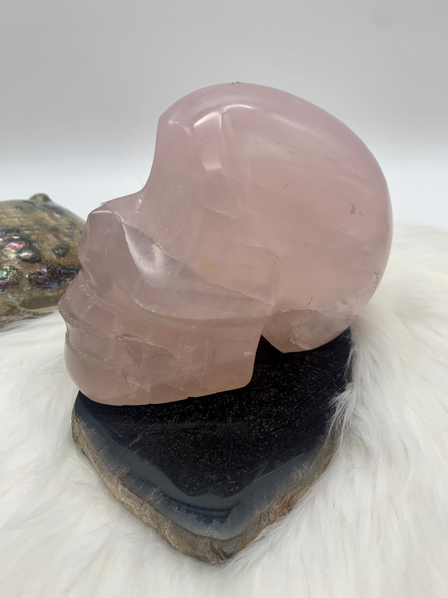 Rosenquarz Totenkopf/schädel