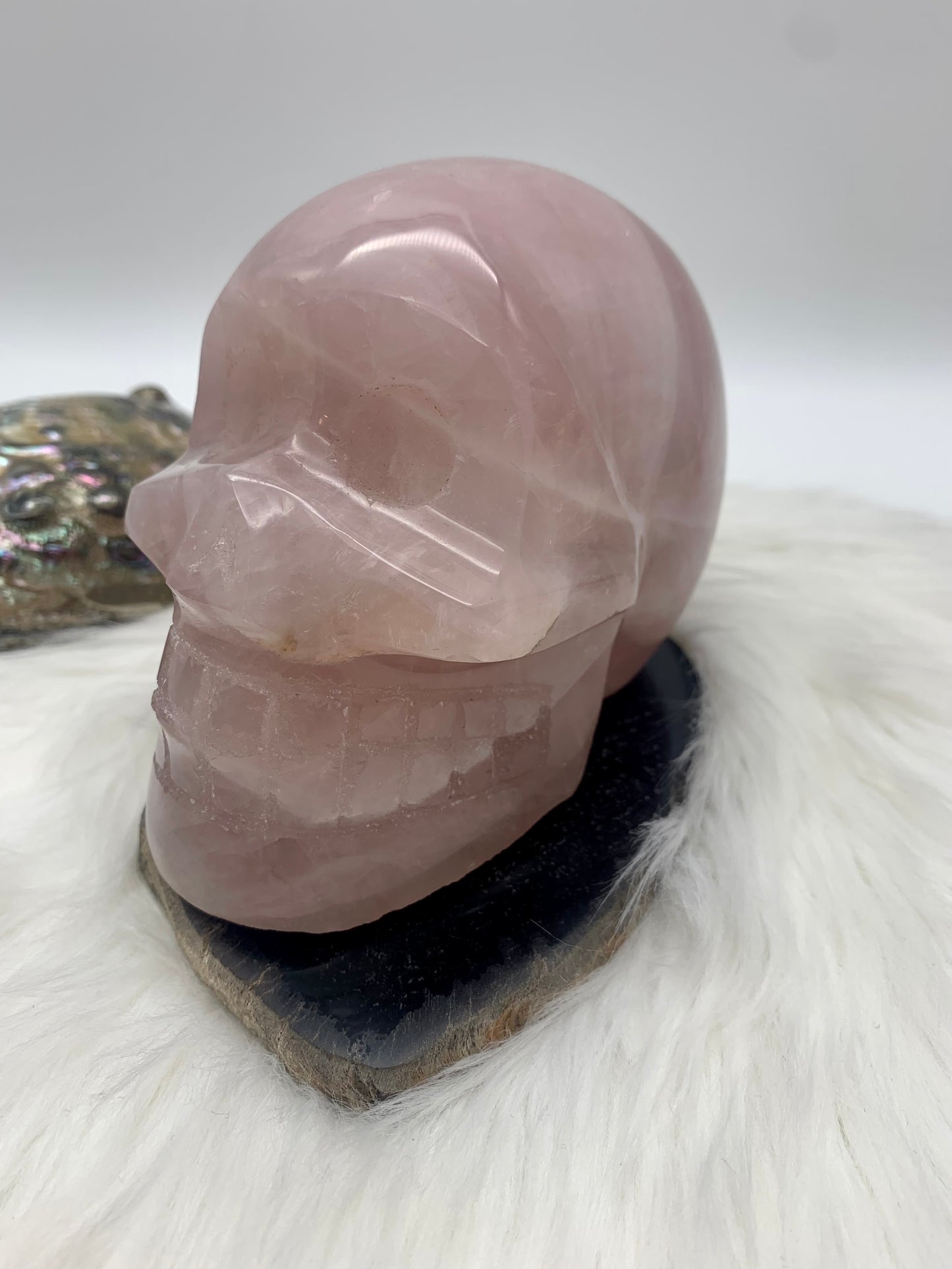 Rosenquarz Totenkopf/Schädel