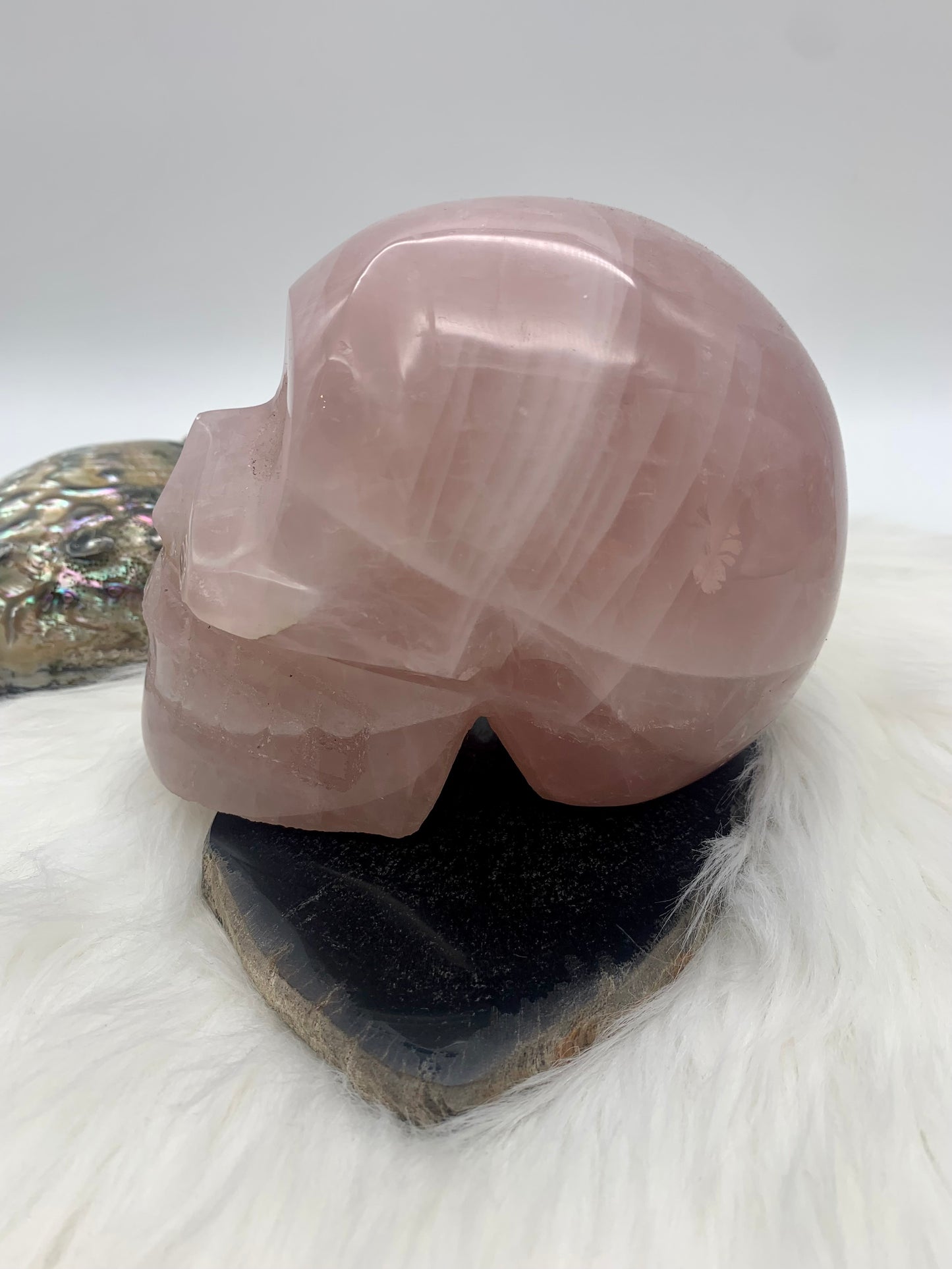 Rosenquarz Totenkopf/Schädel