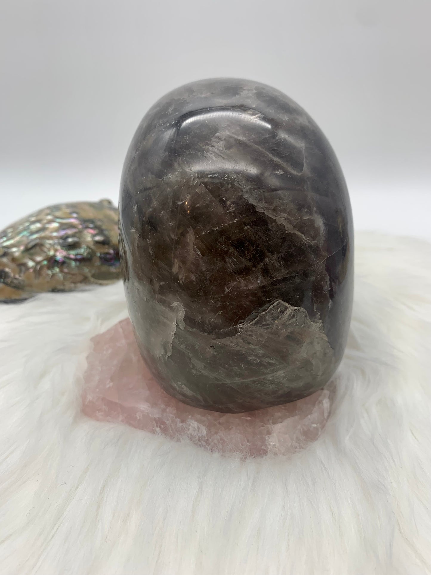 Schwarzer Mondstein Totenkopf/Schädel