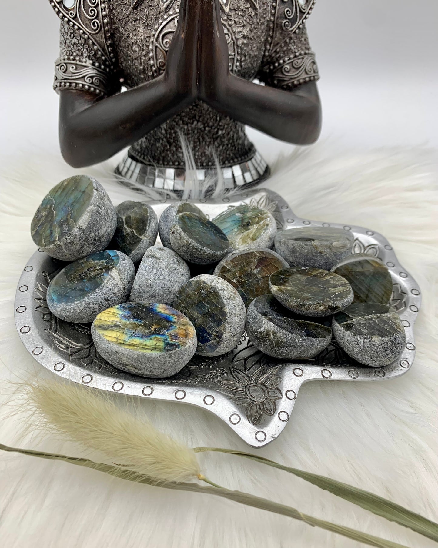 Labradorit Emu Egg klein/mittel