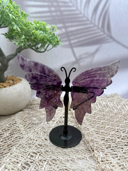 Lila Fluorit Schmetterling I