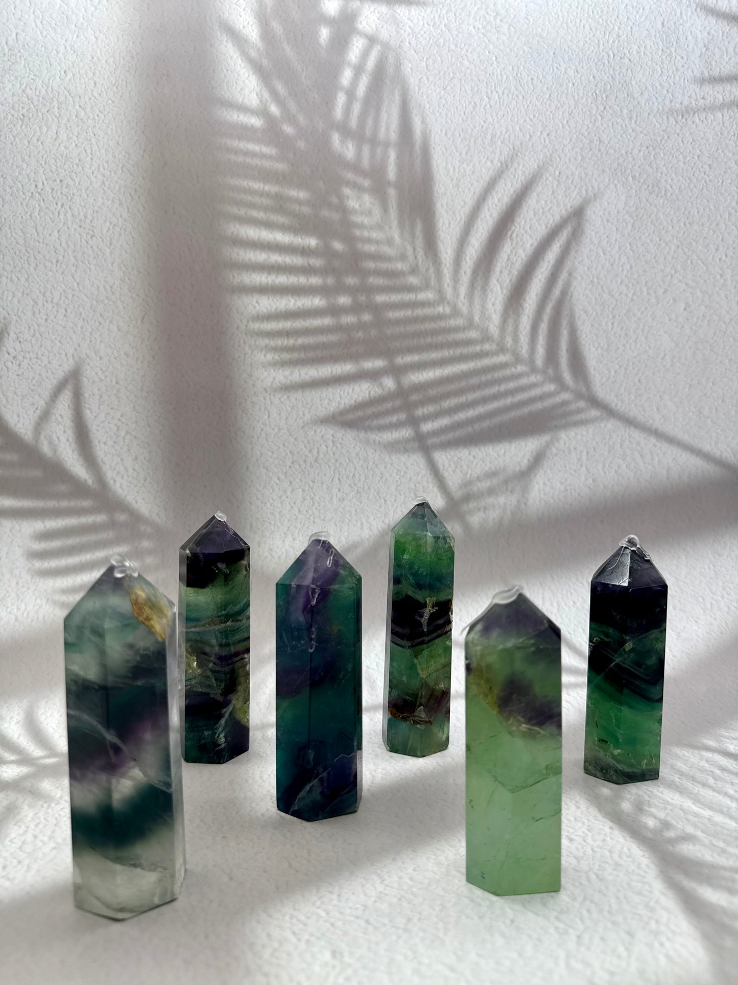 Regenbogen Fluorit Turm