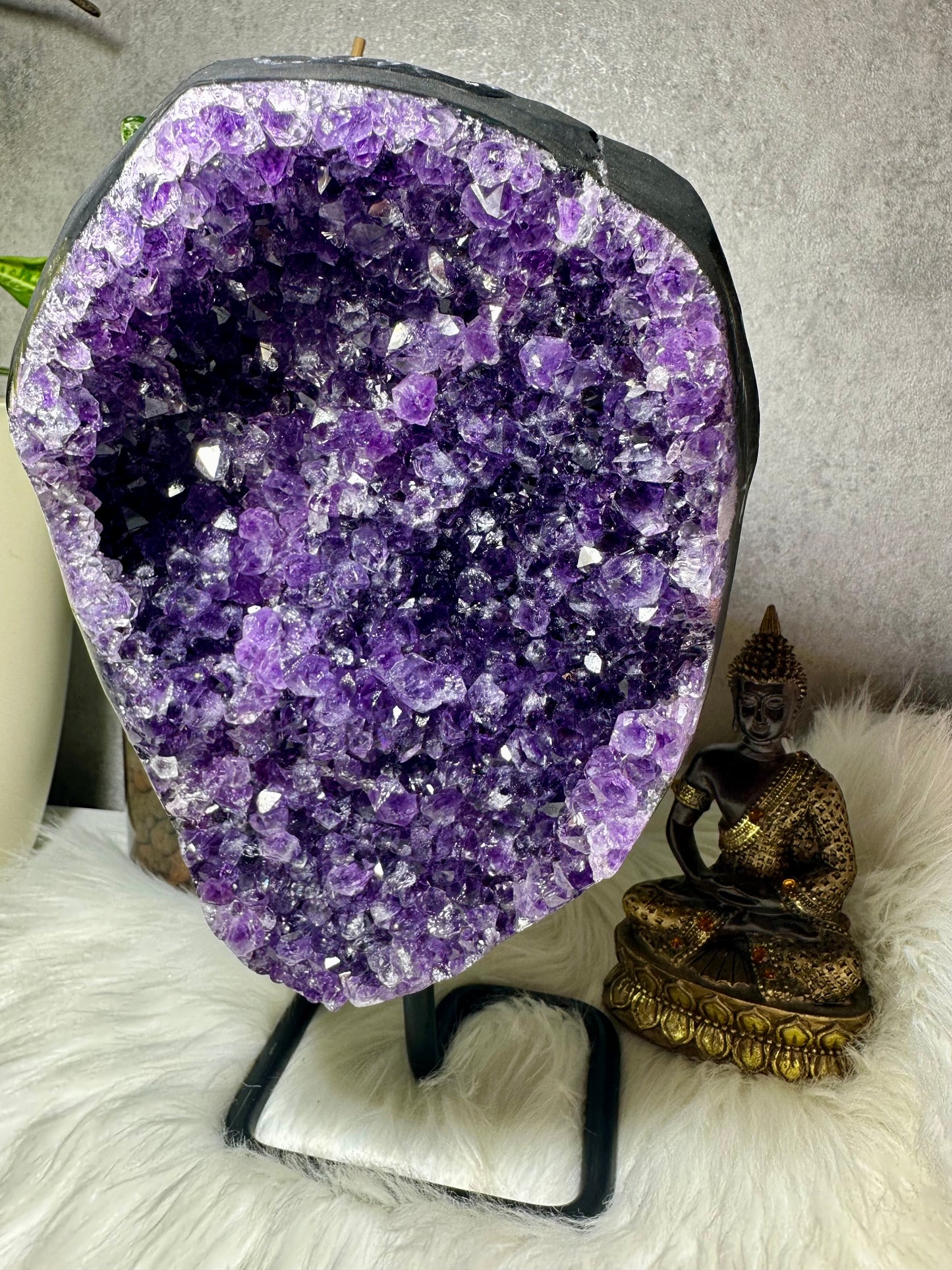 Sibirischer Amethyst auf Ständer