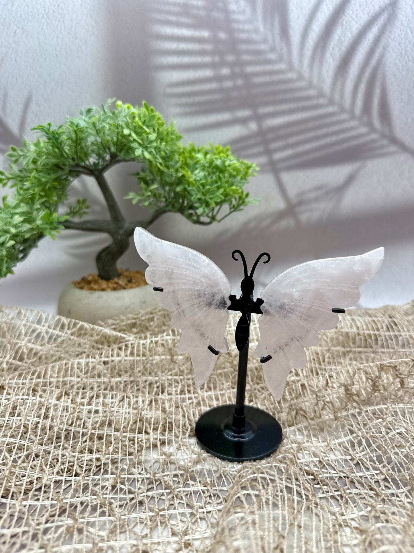 Rosenquarz Schmetterling