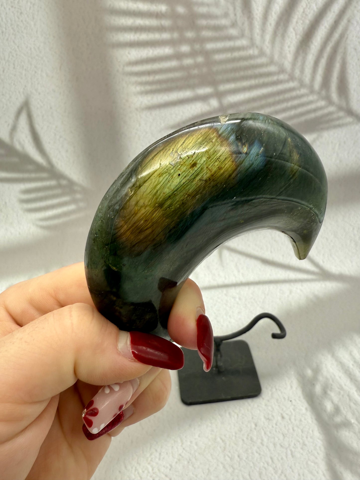 Labradorit Mond auf Ständer