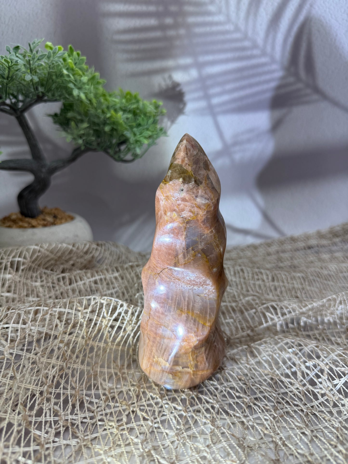 Aprikosen Mondstein Flamme