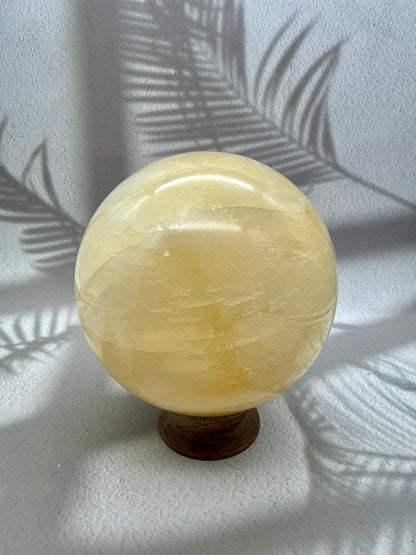 Orangencalcit Kugel - Rainbow 6,4kg