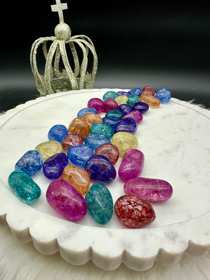 Crashed Bergkristall - gefärbt