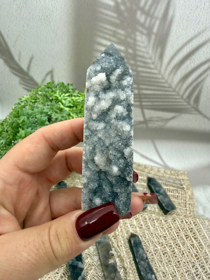 Glitzer Chalcedon Turm - Mystery
