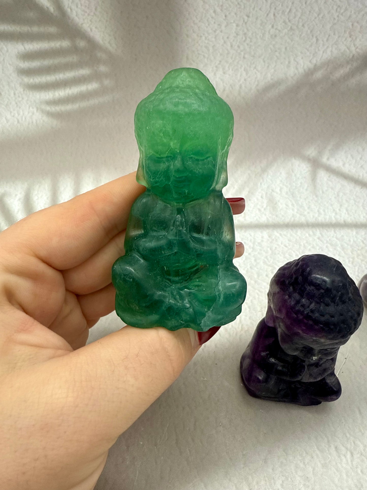 Fluorit Buddha Figuren