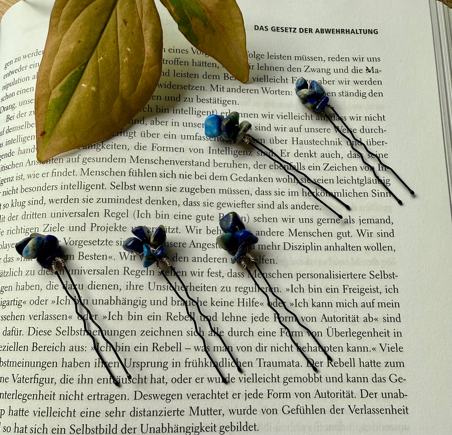 Lapislazuli Spangen - Anfertigung Sophia