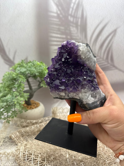 Sibirischer Amethyst auf Ständer - 5