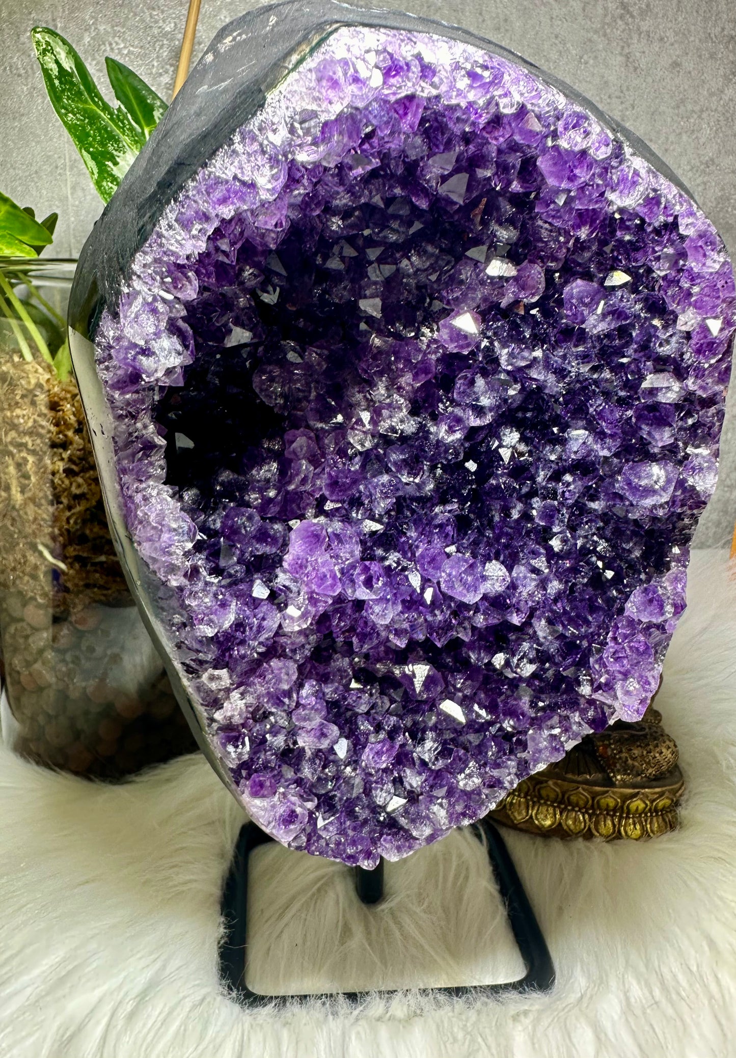 Sibirischer Amethyst auf Ständer