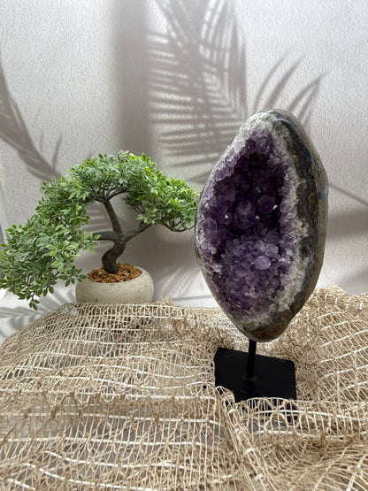 Sibirischer Amethyst auf Ständer - 3