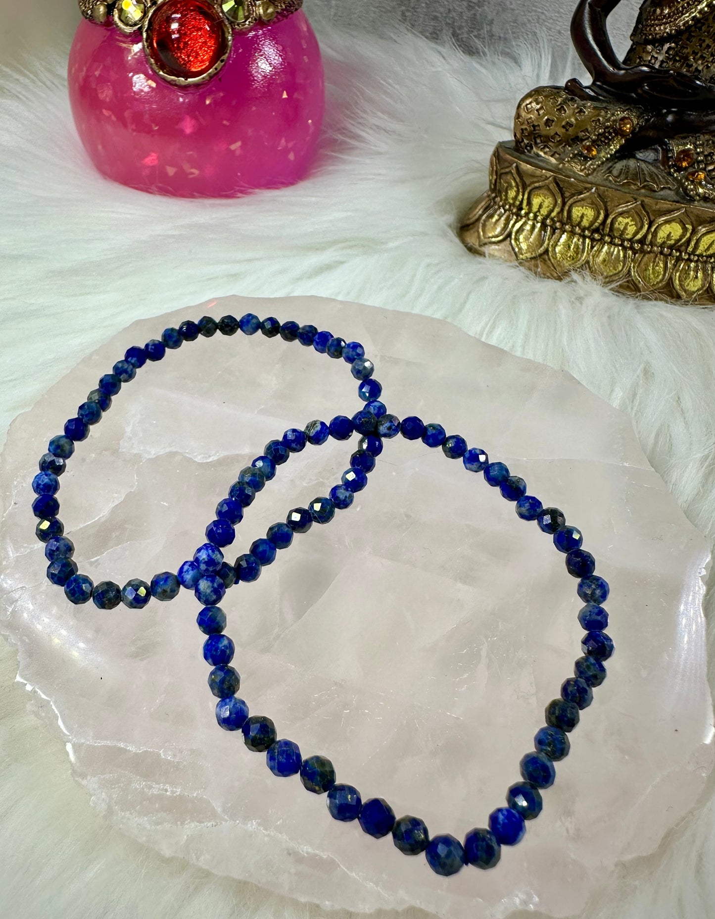 Lapislazuli Armband facettiert
