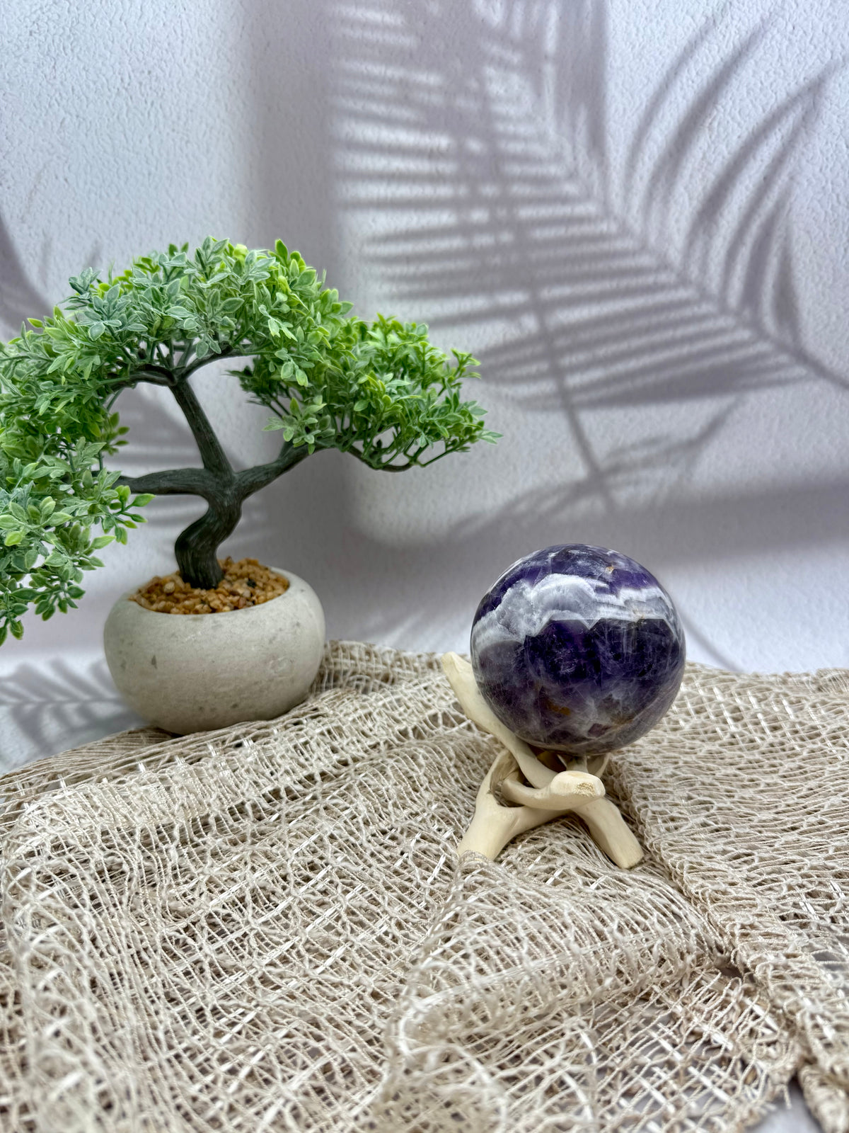 Chevron Amethyst Kugel - I
