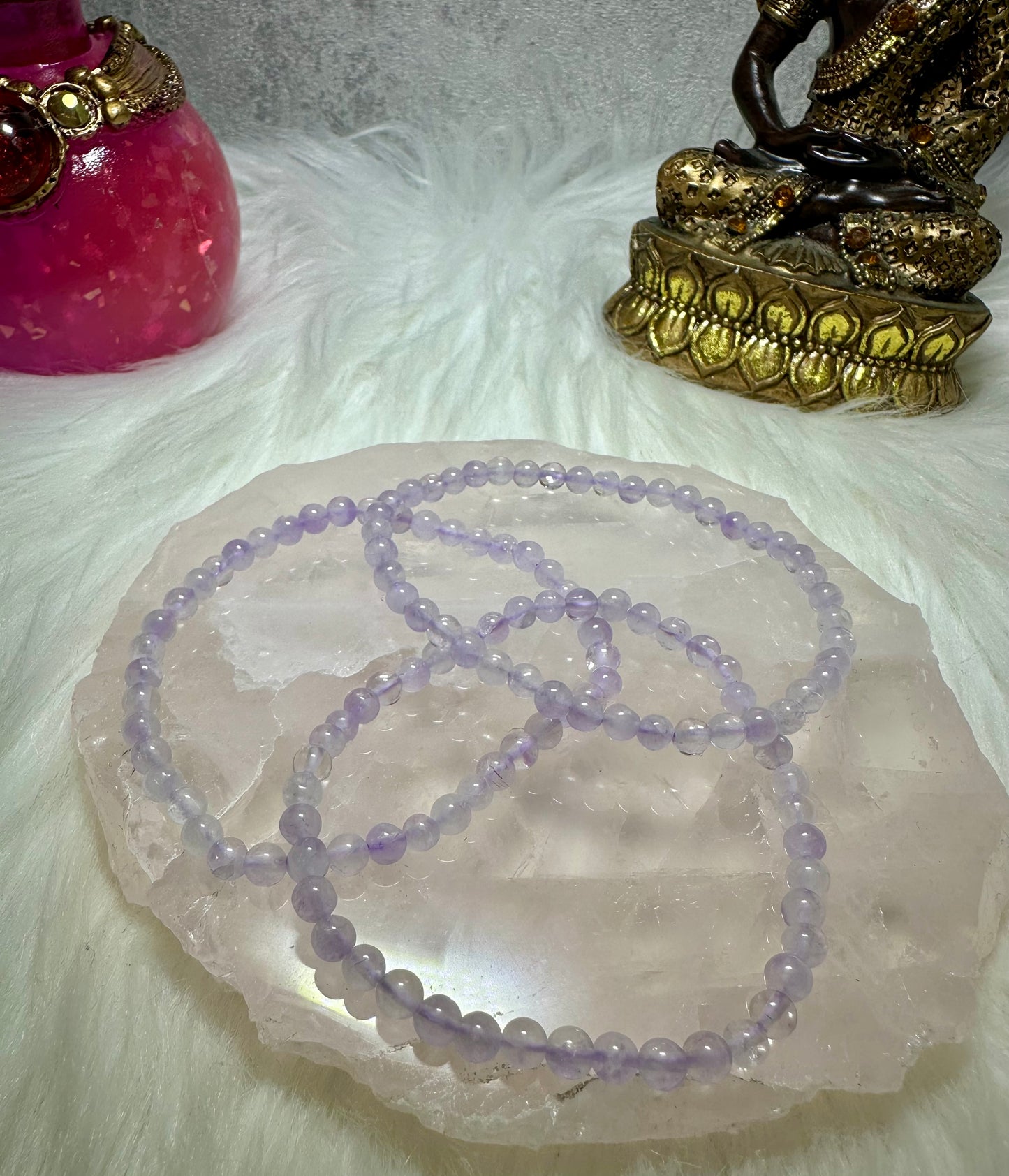 Lavendel Amethyst Perlenarmband