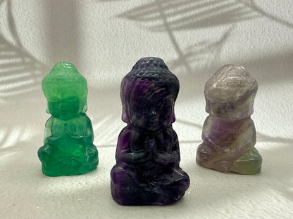 Fluorit Buddha Figuren