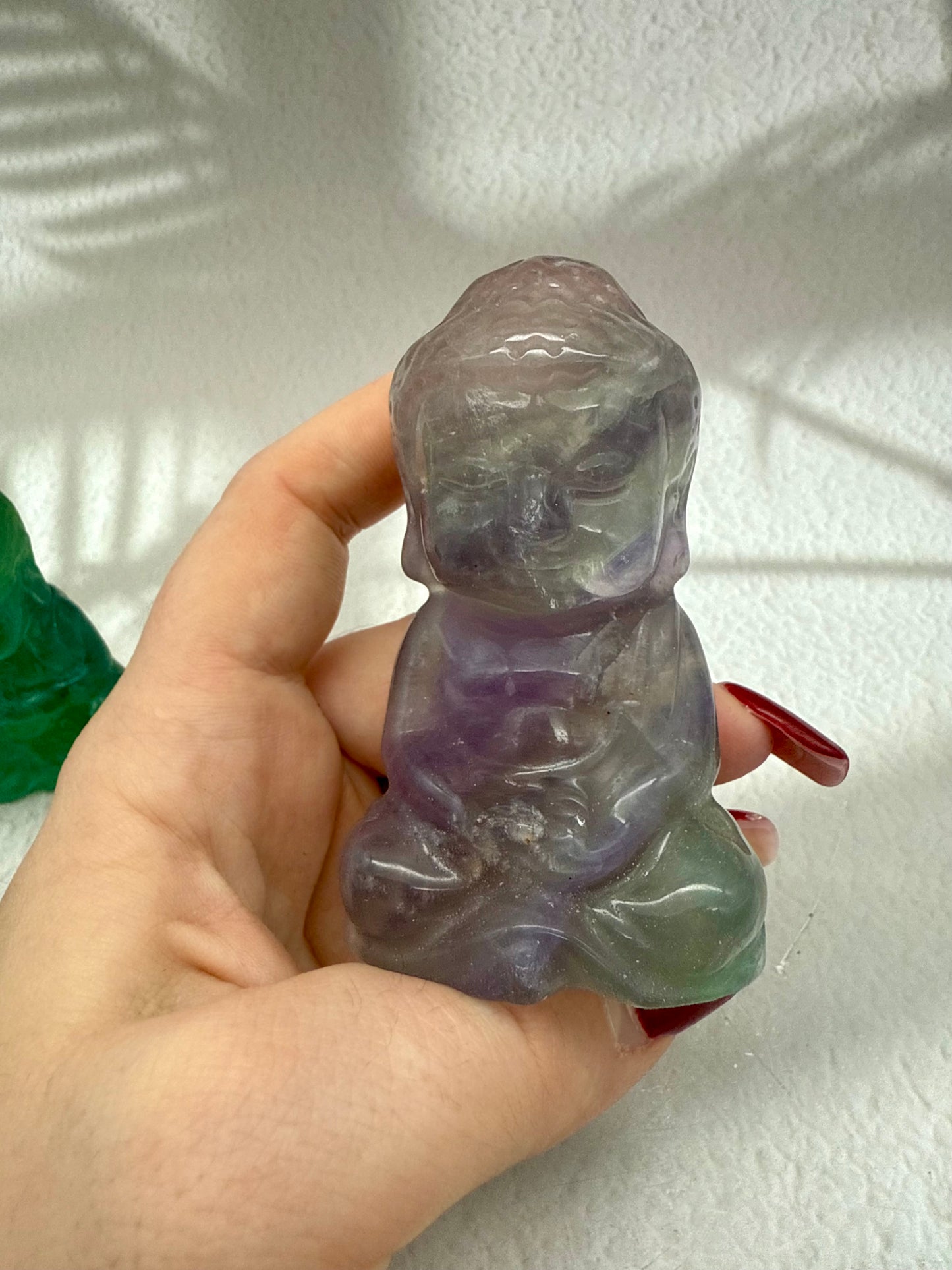 Fluorit Buddha Figuren